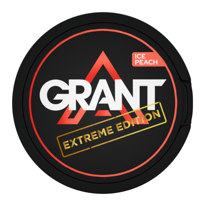 Ice Peach Extreme Nicotine Pouches by Grant SNUS